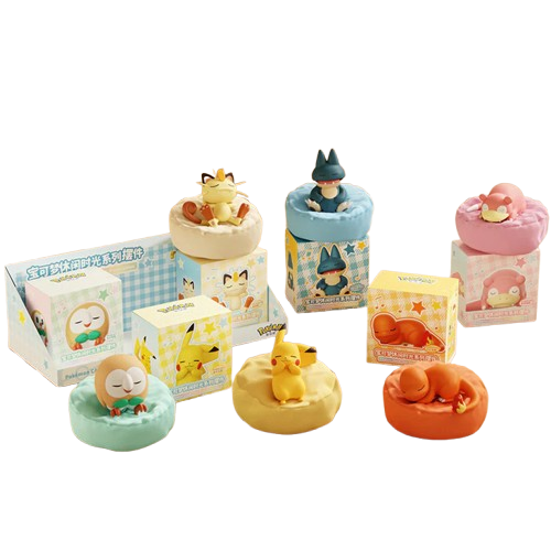 Pokémon Leisure Time Series Figure Set - Sleep Pose Ver. 2 (6-Pack)